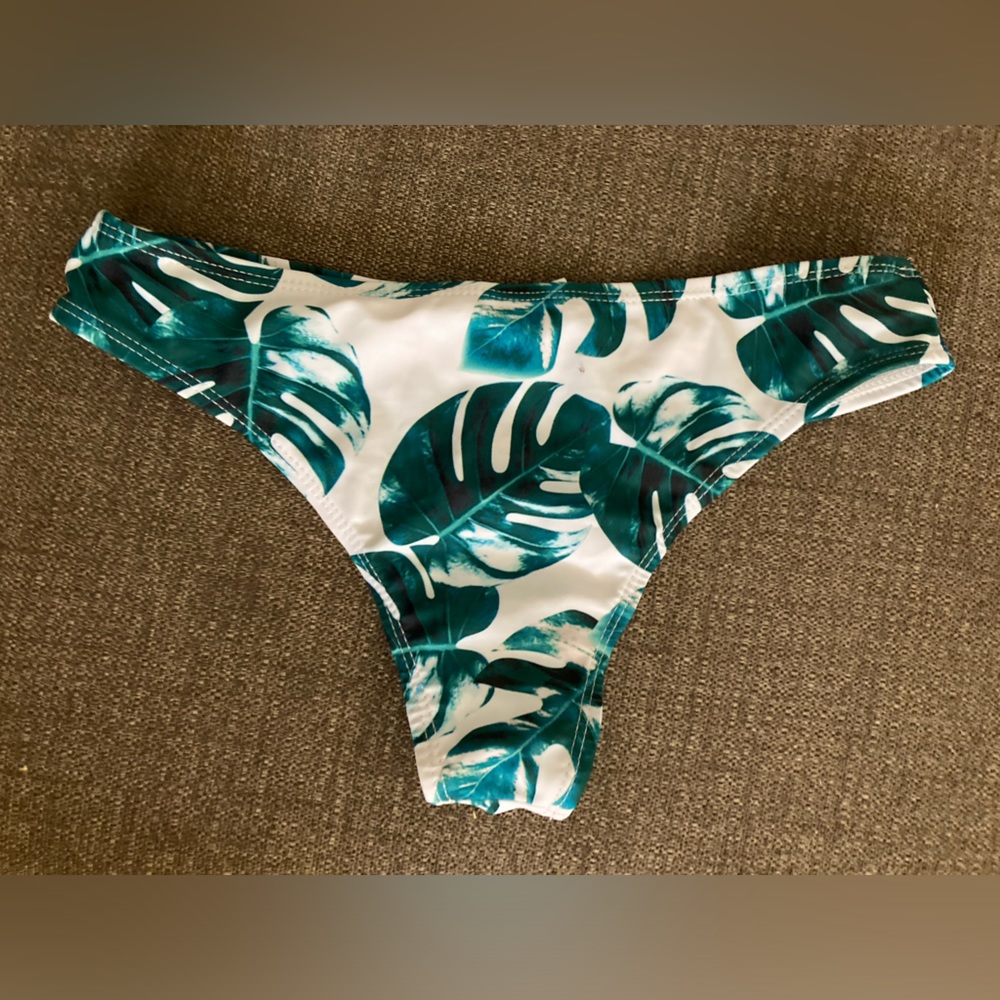 Green Palm Bikini Bottom‎ size Small - Picture 2 of 5